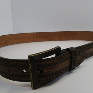 Cuadra Crocodile Belt Size 34 NICE